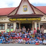 Polisi Sahabat Anak, Siswa Paud Santa Lusia Lintongnihuta Kunjungi Polres Humbahas