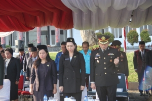 Khidmat, Polres Humbahas Gelar Upacara Hari Kesaktian Pancasila 2026.