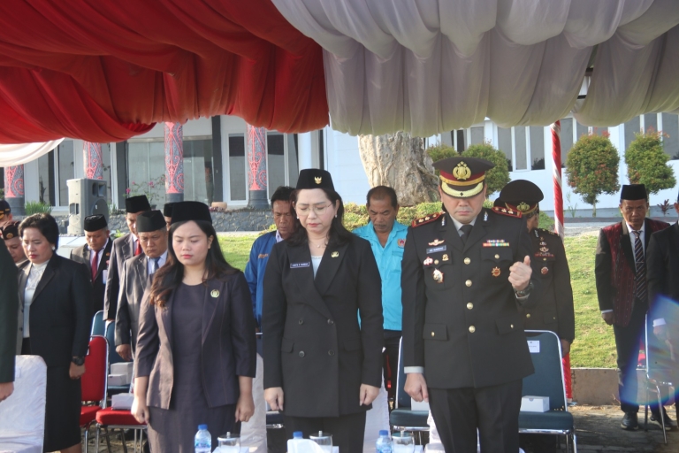 Khidmat, Polres Humbahas Gelar Upacara Hari Kesaktian Pancasila 2026.