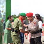 Sambut Danyonif TP 955/HS yang Baru, Kapolres Humbahas Tegaskan Soliditas TNI-Polri