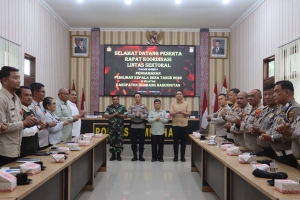 Rakor Lintas Sektoral, Polres Humbahas Matangkan Pengamanan Pilkades Serentak 2026