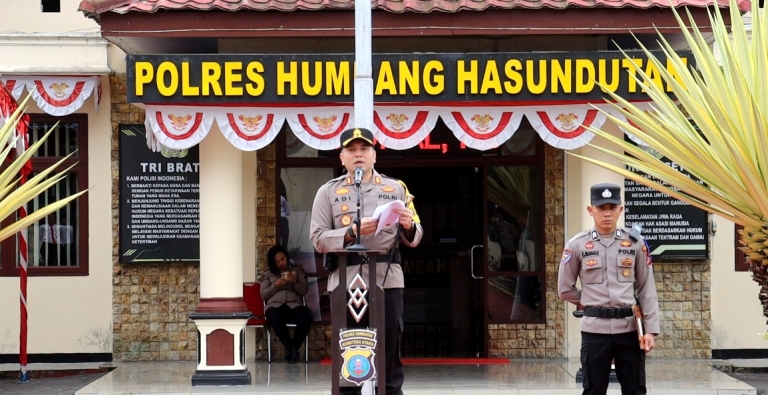 Pimpin Apel Operasi Patuh Toba 2026, Kapolres Humbahas Ajak Masyarakat Budayakan Tertib Berlalu Lintas